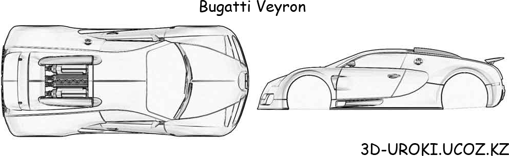 Чертеж бугатти шерон